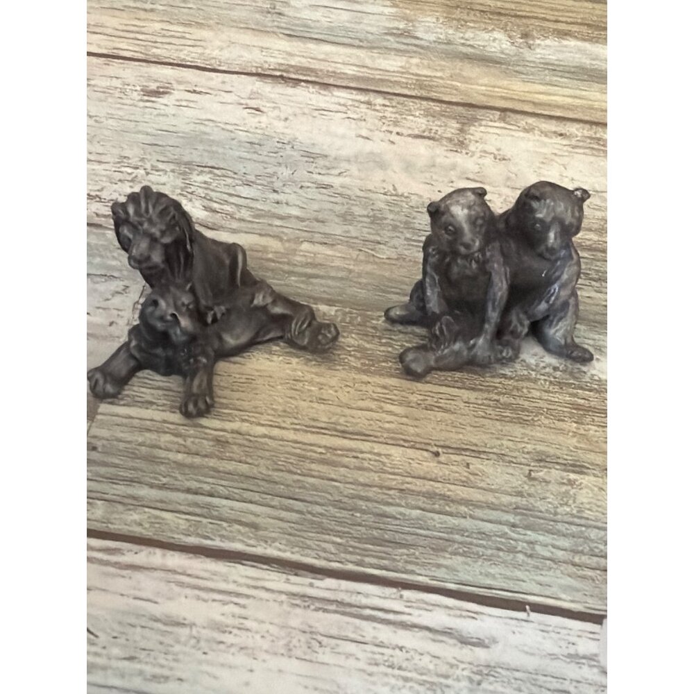 Hudson Pewter Noah’s Ark Set 1981 Wood Ark w/Noah and 11 Pairs of Pewter Animals - Picture 3 of 17